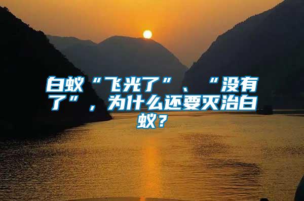 白蟻“飛光了”、“沒有了”，為什么還要滅治白蟻？