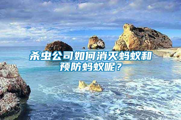 殺蟲公司如何消滅螞蟻和預(yù)防螞蟻呢？