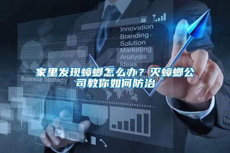 家里發現蟑螂怎么辦？滅蟑螂公司教你如何防治