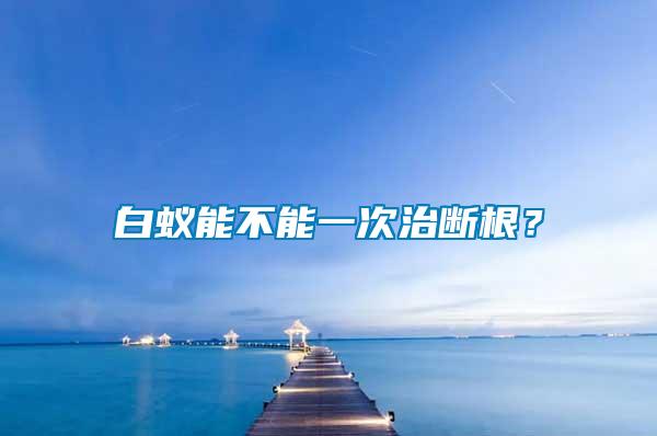 白蟻能不能一次治斷根？