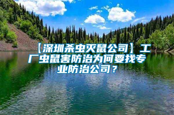 【深圳殺蟲滅鼠公司】工廠蟲鼠害防治為何要找專業防治公司？