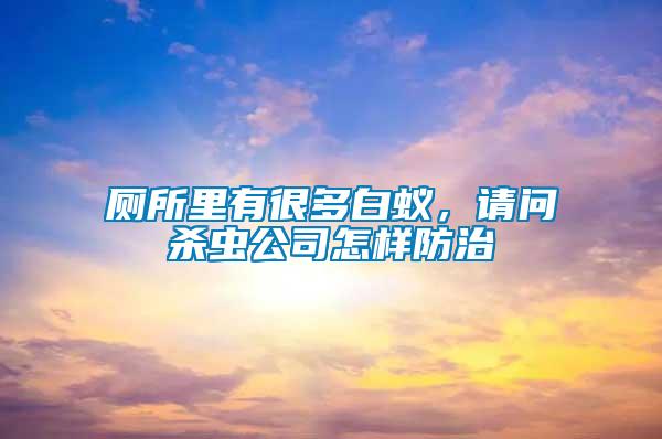 廁所里有很多白蟻，請問殺蟲公司怎樣防治