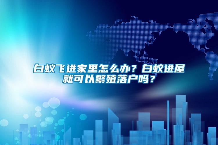 白蟻飛進家里怎么辦？白蟻進屋就可以繁殖落戶嗎？