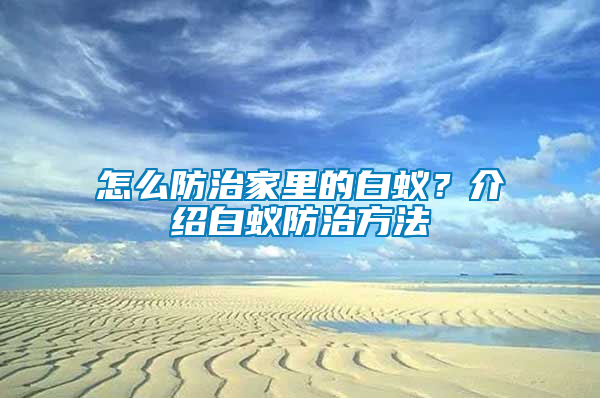 怎么防治家里的白蟻？介紹白蟻防治方法